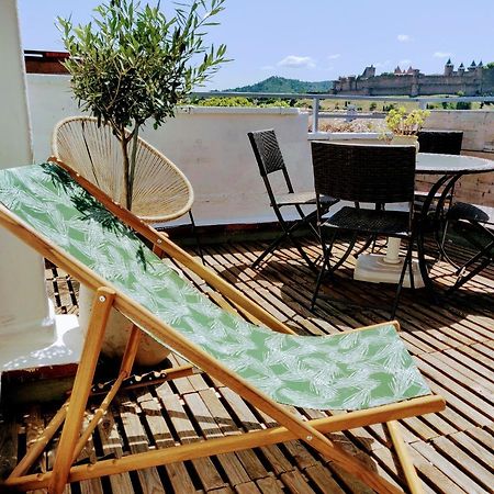 Appartement L'Oliveraie - La Cite Plein Les Yeux Carcassonne Luaran gambar